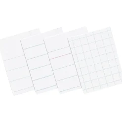 Pacon Composition Paper, 3/8" Ruling with Red Margin, 8 1/2" x 11", 500 Sheets/Pk