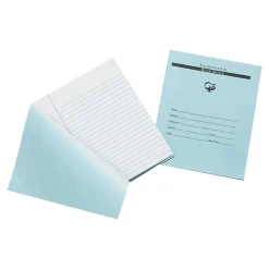 Pacon 1-Subject Exam Notebook, 7" x 8.5", Wide Ruled, 12 Sheets, Blue (PBB7824)
