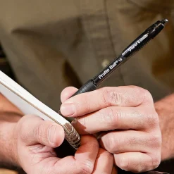 Paper Mate Ballpoint Pen, Profile Retractable Pen, Medium Point, Blue Ink, 4/Pack (2113555)