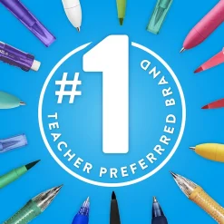 Paper Mate Flair Felt Pen, Medium Point, 0.7mm, Red Ink, Dozen (8420152)