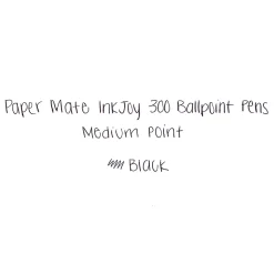 Paper Mate InkJoy 300 RT Retractable Ballpoint Pen, Medium Point, Black Ink, 24/Pack (1945925)