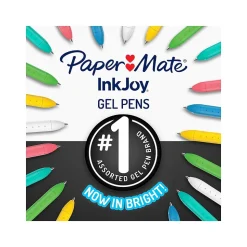 Paper Mate InkJoy Retractable Gel Pens, Medium Point, 0.7mm, Assorted Inks, 6/Pack (2173765)