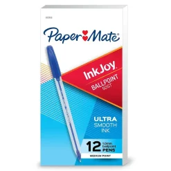 Paper Mate InkJoy 50ST Ballpoint Pen, Medium Point, Blue Ink, Dozen (2013155)