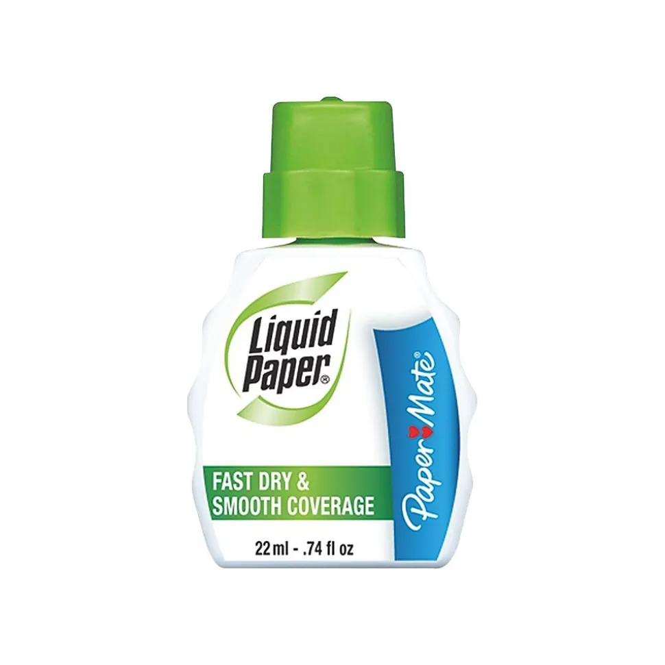 Paper Mate Liquid Paper Correction Fluid, 22 ml., White (5640115)