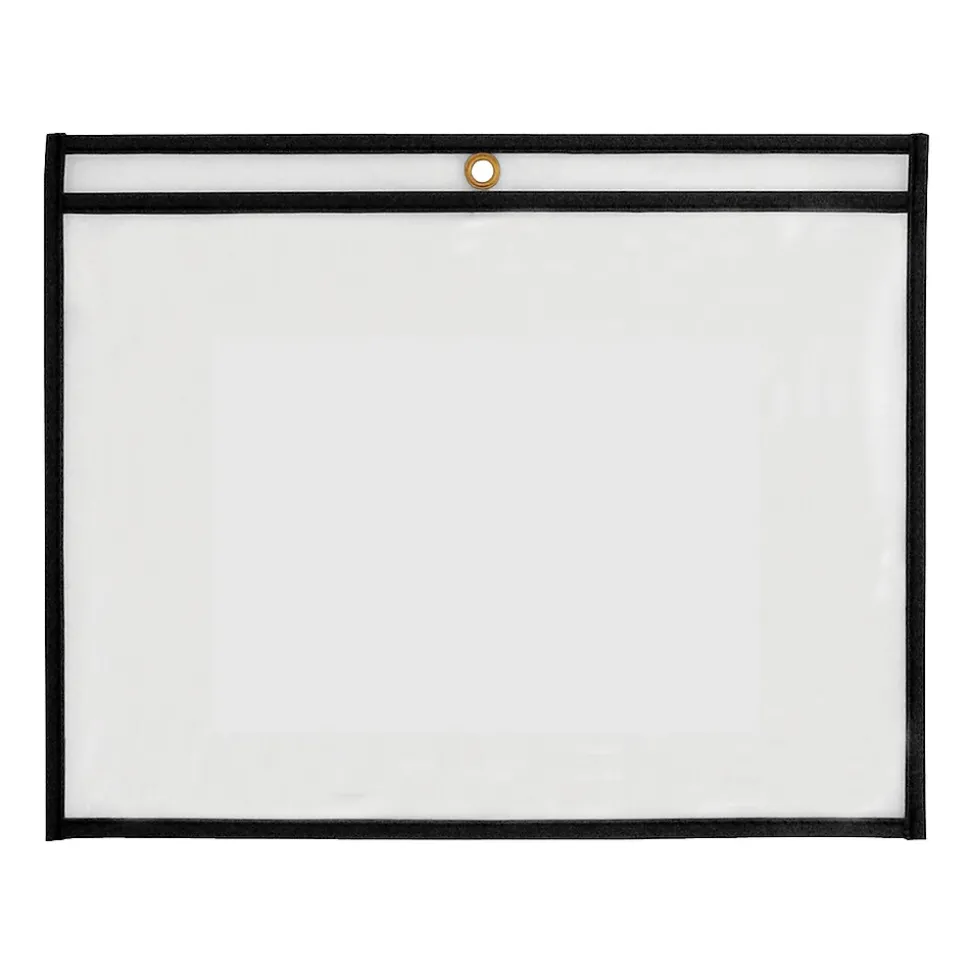 Partners Brand Stitched Job Ticket Holder, Black, 25/Carton (JTH117)