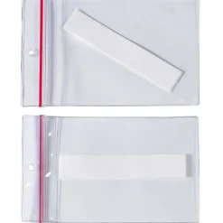 Partners Brand Superscan 3" x 5" Press-On Reclosable Vinyl Envelope, 25/Carton