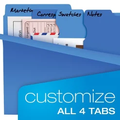 Pendaflex Divide it Up File Folder, Multi Section, Letter, Assorted, 12/Pack