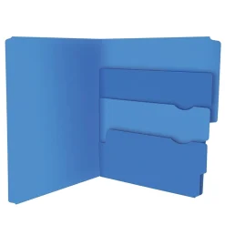 Pendaflex Divide It Up 4-Tab File Folder, Letter Size, Multicolor, 24/Pack (10772)