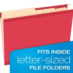 Pendaflex Divide It Up 4-Tab File Folder, Letter Size, Manila, 24/Pack (10770)