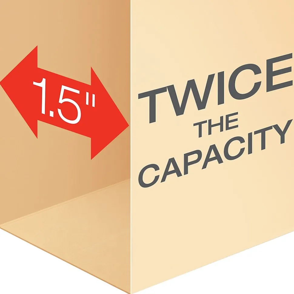 Pendaflex Double Stuff® 3-Tab File Folder, Letter Size, Manila, 50/Box (ESS54459)