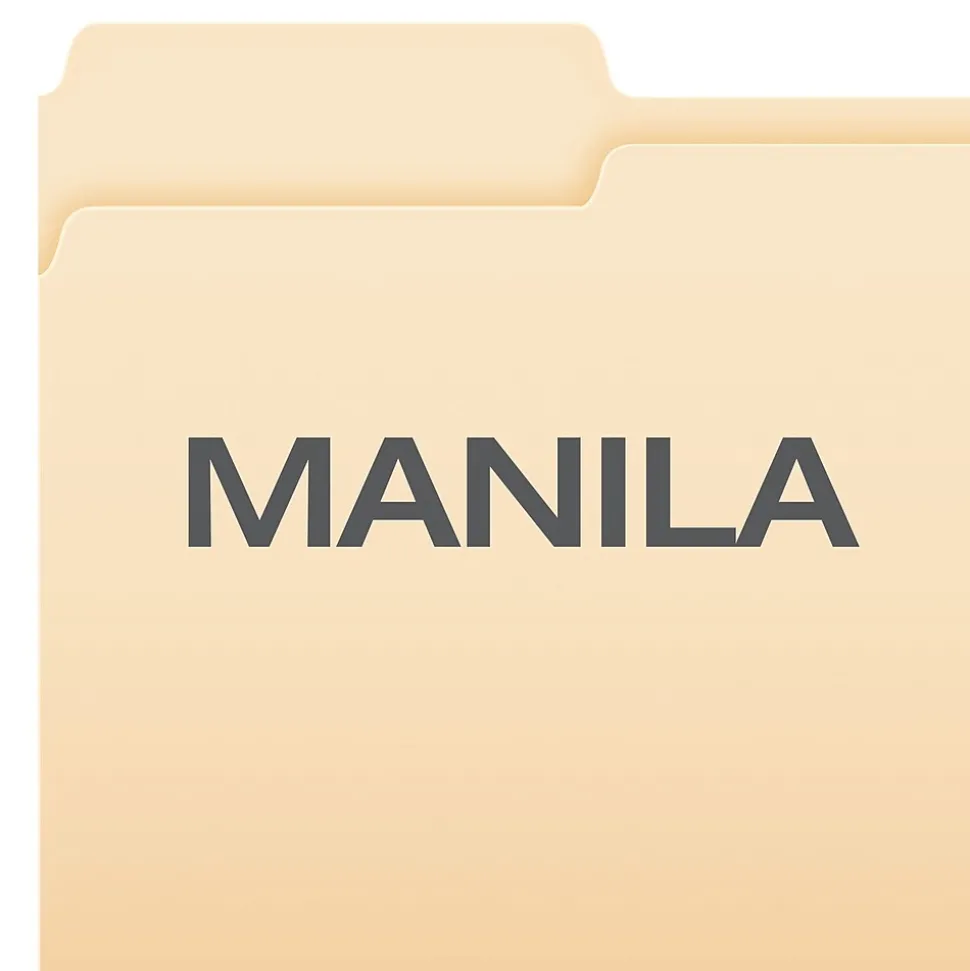 Pendaflex Double Stuff® 3-Tab File Folder, Letter Size, Manila, 50/Box (ESS54459)