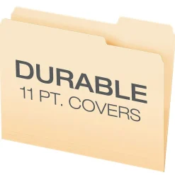 Pendaflex Double Stuff® 3-Tab File Folder, Letter Size, Manila, 50/Box (ESS54459)