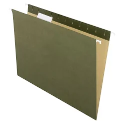 Pendaflex Earthwise Recycled Hanging File Folder, 3/4 Expansion, 5-Tab, Letter Size, Green, 25/Box (74517)