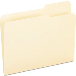 Pendaflex Essentials File Folder, 3 Tab, Letter Size, Manila, 100/Box (PFX 752 1/3-3)