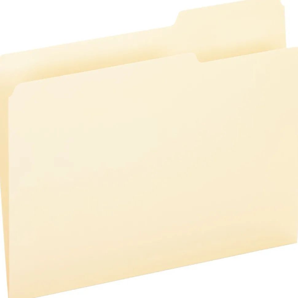 Pendaflex Essentials File Folder, 3 Tab, Letter Size, Manila, 100/Box (PFX 752 1/3-3)