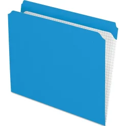 Pendaflex File Folder, Straight Cut, Letter Size, Blue, 100/Box (PFX R152 BLU)