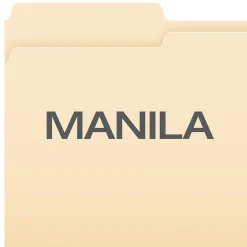 Pendaflex File Folder, 1-Tab, Legal Size, Manila, 100/Box (753 1/3-1)