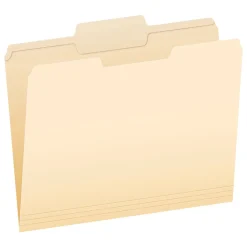 Pendaflex File Folder, 1-Tab, Letter Size, Manila, 100/Box (R752 1/3-2)