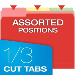 Pendaflex Hanging File Folder Combo Kit, Letter Size, Assorted Color, 25 Folders with Tabs, 50 File Folders (99199)