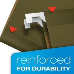 Pendaflex Hanging File Folders, 1/3-Cut Tab, Letter Size, Standard Green, 25/Box (PFX 4152 1/3)