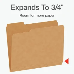 Pendaflex Heavy Duty File Folder, 1/3-Cut Tab, Letter Size, 50/Box (1007030)