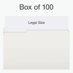 Pendaflex Heavy Duty File Folder, 1/3-Cut Tab, Legal Size, 100/Box (1007034)