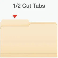 Pendaflex Heavy Duty File Folder, 1-Tab, Legal Size, 100/Box (1007052)