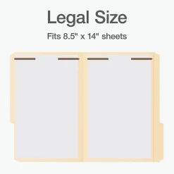 Pendaflex Heavy Duty File Folder, 1-Tab, Legal Size, Manila, 50/Box (1007063)