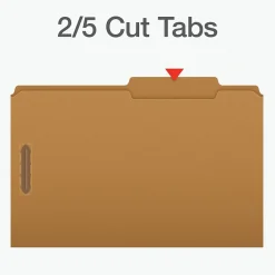 Pendaflex Heavy Duty File Folder, 1-Tab, Legal Size, Brown Kraft, 50/Box (1007044)