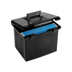 Pendaflex Plastic Box, Letter Size, Black (PFX 41742)