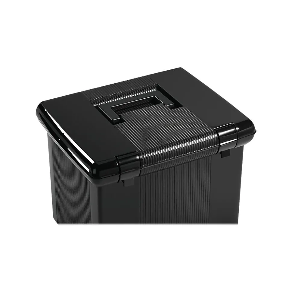 Pendaflex Plastic Box, Letter Size, Black (PFX 41742)