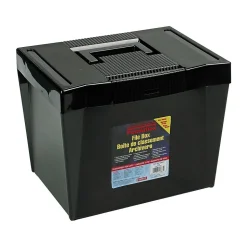 Pendaflex Portable Hanging File Box, Letter Size, Black (PFX 20861)