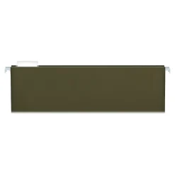 Pendaflex Reinforced Hanging File Folders, Extra Capacity, 1" Expansion, Legal Size, Standard Green, 25/Box (PFX 04153x1)