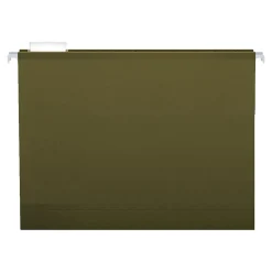 Pendaflex Reinforced Hanging File Folders, 5-Tab, 4" Expansion, Letter Size, Standard Green, 25/Box (PFX 04152x4)