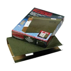 Pendaflex Reinforced Hanging File Folders, Extra Capacity, 5-Tab, Legal Size, Standard Green, 25/Box (PFX 04153x3)