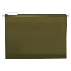 Pendaflex Reinforced Hanging File Folders, 1" Expansion, Letter size, Standard Green 25/Box