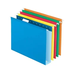 Pendaflex Reinforced Recycled Hanging File Folders, 1/5 Cut, Legal Size, Assorted Colors, 25/Box (PFX 5143x2 ASST)