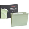 Pendaflex Standard Reinforced Hanging File Folder, 3-Tab, Letter, Sage green, 20/Box (1009463)