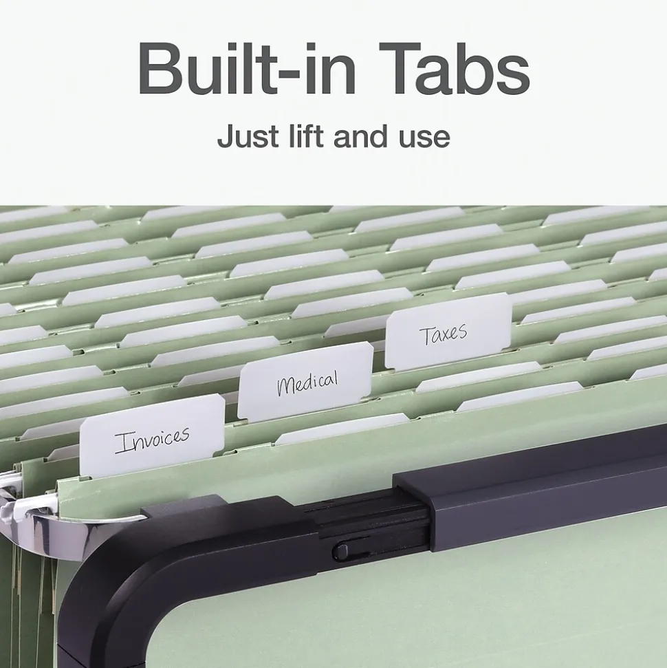 Pendaflex Standard Reinforced Hanging File Folder, 6-Tab, Legal, Sage Green, 20/Box (1009464)