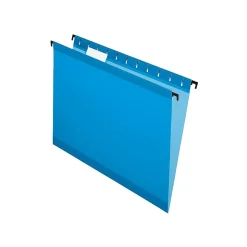 Pendaflex SureHook Reinforced Hanging File Folders, 5-Tab, Letter Size, Blue, 20/Box (PFX 6152 1/5 BLU)