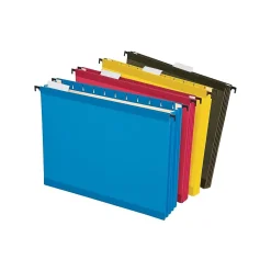 Pendaflex SureHook Reinforced Extra Capacity Hanging File Folders, Letter Size, Assorted Colors, 4/Pack (PFX 09213)