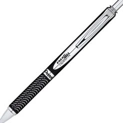 Pentel Alloy Roller Ball Retractable Pen, Medium Point, Black Ink (BL407A)