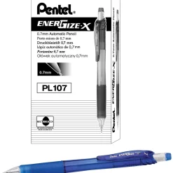 Pentel EnerGize-X Mechanical Pencil, 0.7mm, #2 Medium Lead, Dozen (PL107C)
