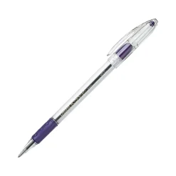 Pentel R.S.V.P. Ballpoint Pens, Medium Point, Purple Ink, 12/Pack (BK91-V)