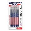Pentel Stars & Stripes Edition RSVP Ballpoint Pens,Black Ink, 5/Pack (BK90USABP5A)