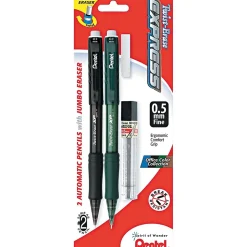 Pentel Twist-Erase EXPRESS Mechanical Pencil, 0.5mm, #2 Medium Lead, 2/Pack (QE415LEBP2)