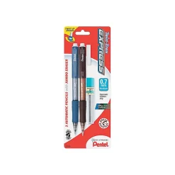 Pentel Twist-Erase EXPRESS Mechanical Pencil, 0.7mm, #2 Medium Lead, 2/Pack (QE417LEBP2)
