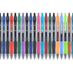 Pilot G2 Retractable Gel Pens, Fine Point, Assorted Ink, 20/Pack (31294)