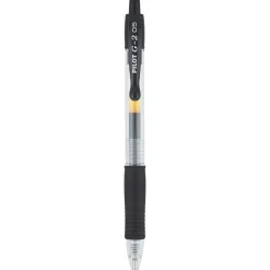 Pilot G2 Retractable Gel Pens, Extra Fine Point, 0.5mm, Black Ink, Dozen (31002)