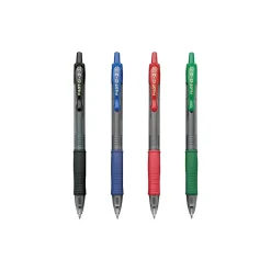 Pilot G2 Retractable Gel Pens, Bold Point, Assorted Ink, 4/Pack (31255)